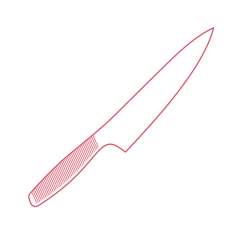 Objects Kitchen Knives Ikea 365 Chefs Knife Simple Line Art Svg, Free Vectors File